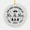 Mr & Mrs 2024 Ornament