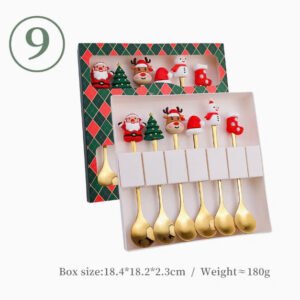 Cute Set 6pcs Christmas Spoons And Forks