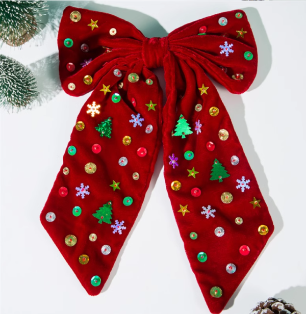 New Christmas Bow Hair Clips For Girls