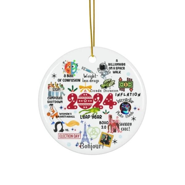 2024 notable events christmas ornament