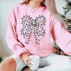 Coquette Christmas Light Bow Unisex Adult Crewneck Sweatshirt