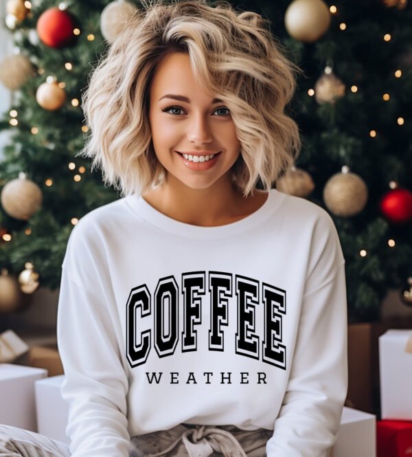 Fall Winter Coffee Weather Unisex Adult Crewneck Sweatshirt