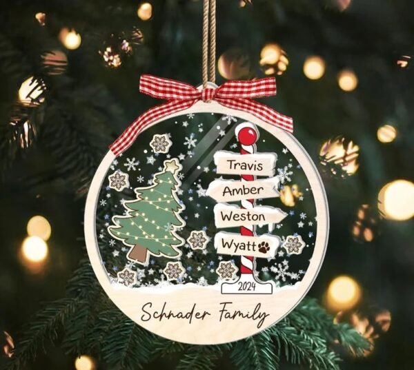 2024 New Personalized Family Christmas Ornament