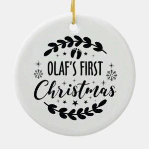 Personalized Baby's First Christmas Ornament