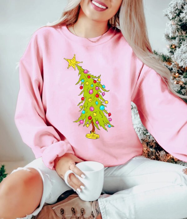 Whimsical Christmas Tree Unisex Adult Crewneck Sweatshirt