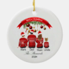 Personalized Family Christmas Ceramic Ornament