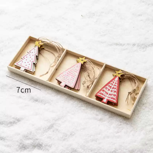 Combo 4 Christmas Wooden Ornaments Box