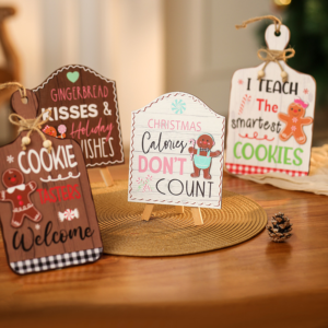 Combo 2 Christmas Wooden Hanging Sign