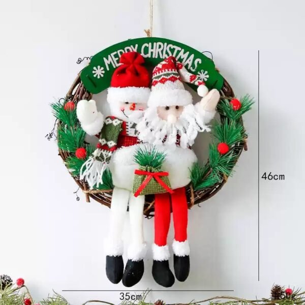 Snowman Santa Christmas Wreath Door Hangings