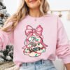 Tis The Season Coquette Christmas Tree Cake Sweatshirt